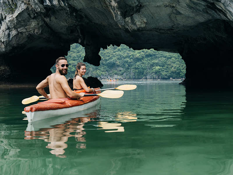 Halong bay kayaking