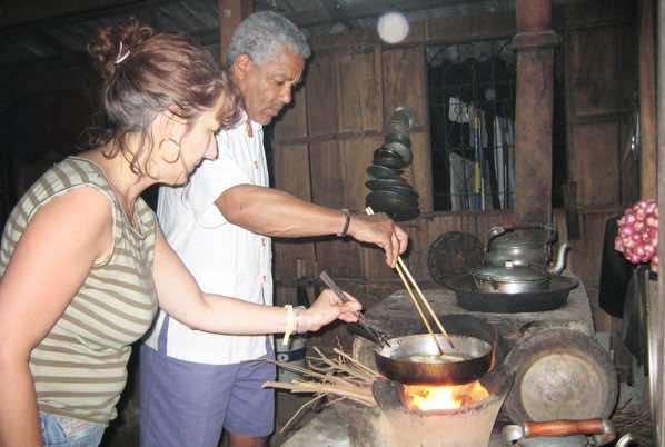 cooking at homestay 1