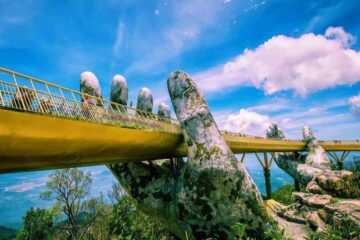 Golden Bridge Da Nang Vietnam